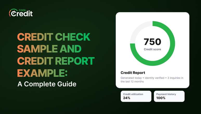 Credit Check Sample and Credit Report Example